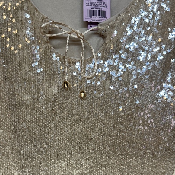 Wild Fable Cream Sequin Mini Dress - Picture 4 of 10